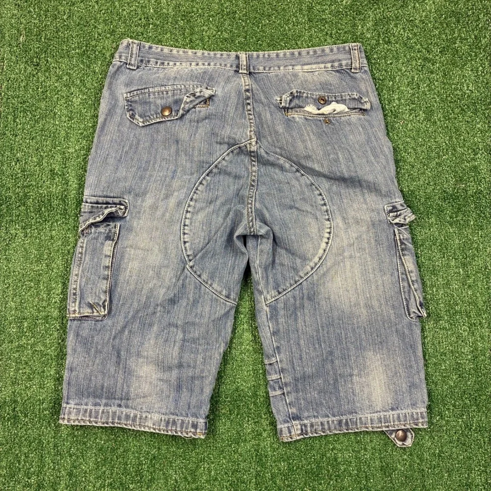 Vintage Baggy Denim Cargo Shorts
